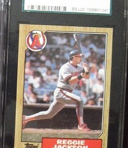 SCG SAMPLE Graded Card - 1987 Topps Reggie Jackson