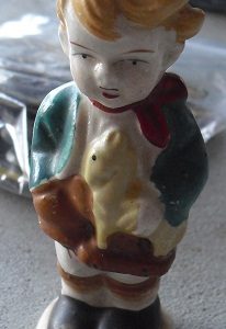 Vintage Ceramic German Boy Salt Shaker