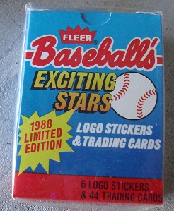 1988 Fleer Baseball's Exciting Stars Card Set Sealed