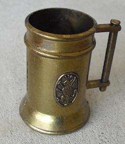 Miniature Brass Italy Marked Beer Stein