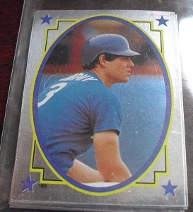 Lot of 12 1984 Topps FOIL Stickers - Dale Murphy