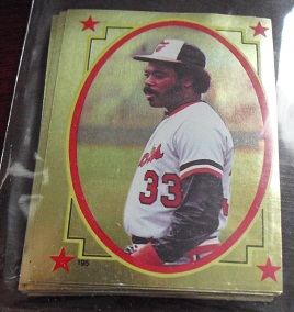 Lot of 12 1984 Topps FOIL Stickers - Eddie Murray