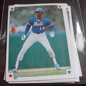 Lot of 7 1984 Topps Sticker Rookies - Darryl Strawberry