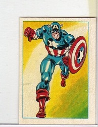 1980 Marvel Comics Captain America Sticker