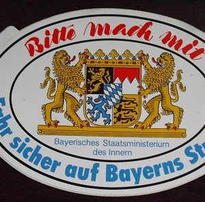 Vintage German Sticker - Bayerisches Staatsministerium des Inner