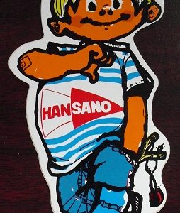 Vintage Foreign Sticker - Han Sano Boy