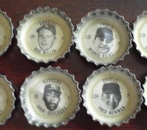 Unusual Lot of 8 Tab Soda Baseball Player Caps