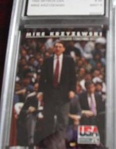 TCA 9 1992 Skybox USA Mike Krzyzewski Rookie Card