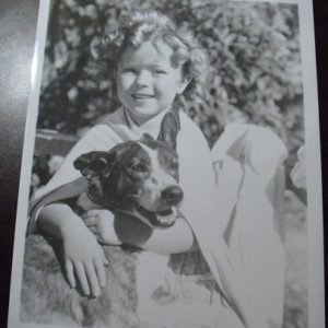 Shirley Temple with Dog 8x10 Photograph