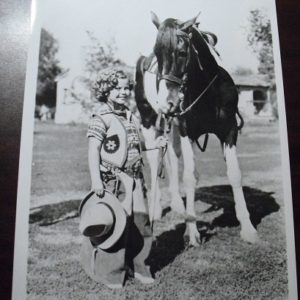 Shirley Temple with Horse 8x10 Photograph