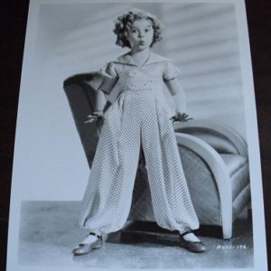 Shirley Temple in Polka Dot Outift 8x10 Photograph