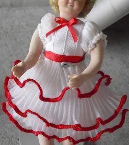 Modern Artist Doll Porcelain Bisque Shirley Temple