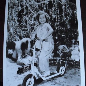 Shirley Temple on Scooter 8x10 Photograph