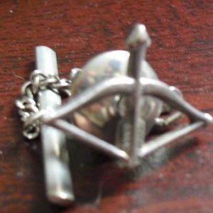 Vintage Sterling Silver Arrow Tie Pin or Tack