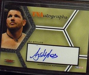 2008 TNA Tristar Impact AJ Styles Autographed Card