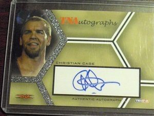 2008 TNA Tristar Impact Christian Cage Autographed Card