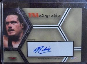 2008 TNA Tristar Impact Rhino Autographed Card