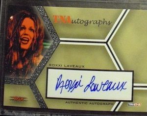 2008 TNA Tristar Impact Roxxi Laveaux Autographed Card