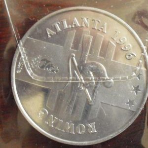 1996 Aluminum Token Atlantic Olympics Rowing