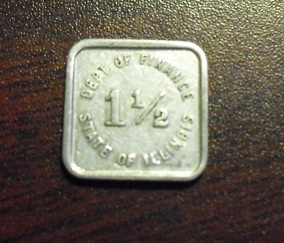 Vintage Aluminum Illinois Retailers Occupation Token