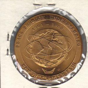 1965 Brass New York World's Fair Commemorative Coin