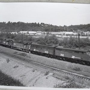 Train 8x10 Photograph Burlington Northern on the Tracks