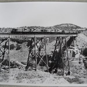 Train Photograph 8x10 Utah Railway Locomotive on Bridge