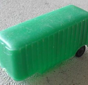 Vintage Soft Plastic Green Truck Trailer