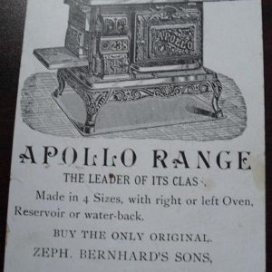 Victorian Trade Card Apollo Range Ovens