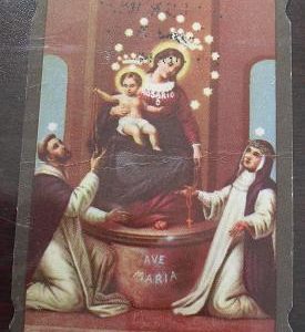 Vintage Ave Maria Religious Card