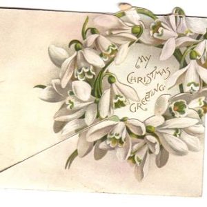 1800s Christmas Greeting Card