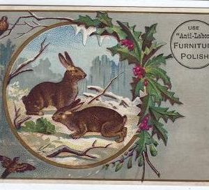 Victorian Trade Card Anti Labor Furniture Polish