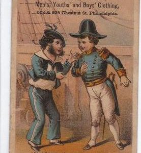 Victorian Trade Card Rockhill & Wilson Clothing