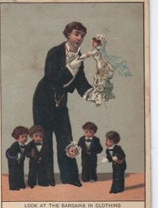 Victorian Trade Card - HH Smith & Co Clothiers