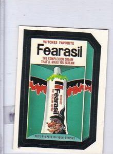 1986 Topps Wacky Packages Test Issue Sticker Fearasil