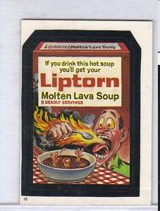 1986 Topps Wacky Packages Test Issue Sticker Liptorn