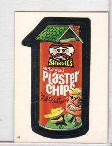 1986 Topps Wacky Packages Test Issue Sticker Plaster Chips