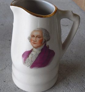 Vintage Ceramic Miniature George Washington Pitcher