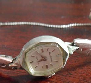 Vintage Silver Tone Womens Watch Marcel Renoir