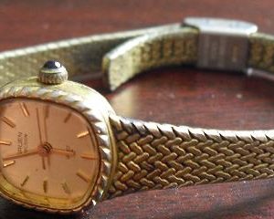 Vintage Gruen Gold Tone Womens Watch