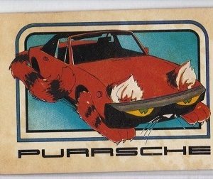 1976 Wonder Bread Card - Purrsche Car