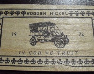 1972 Wooden Nickel Bill - Old Car