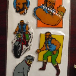 Vintage 1983 Mr T Puffy Stickers NIP