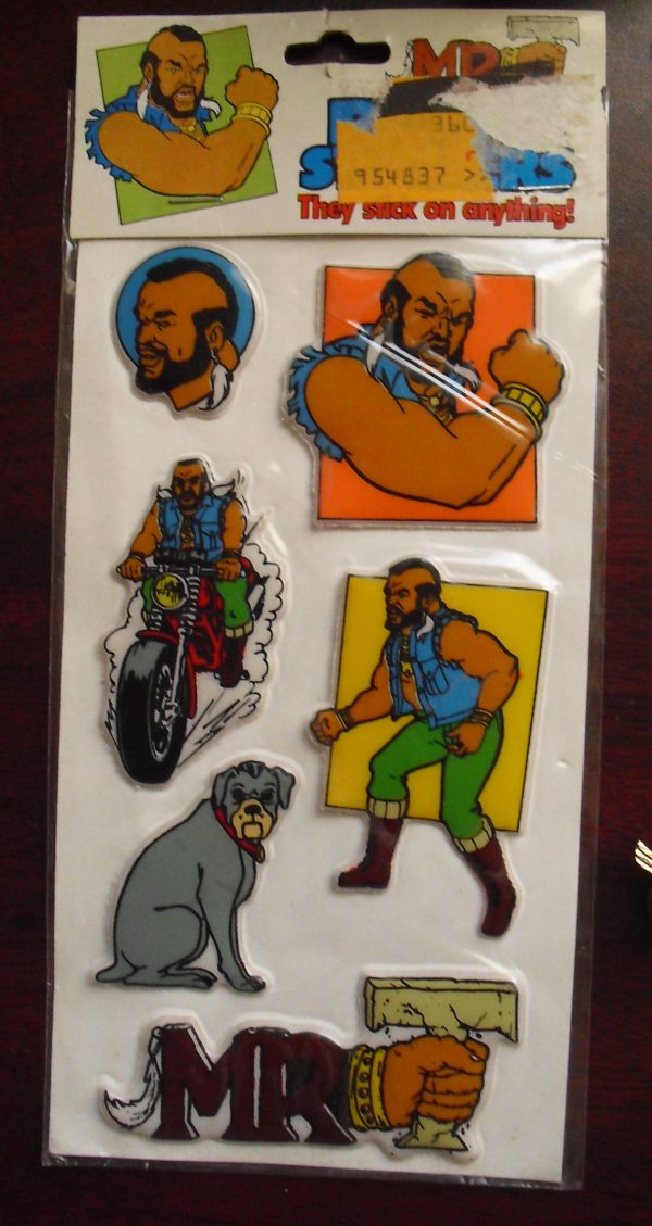 Vintage 1983 Mr T Puffy Stickers NIP