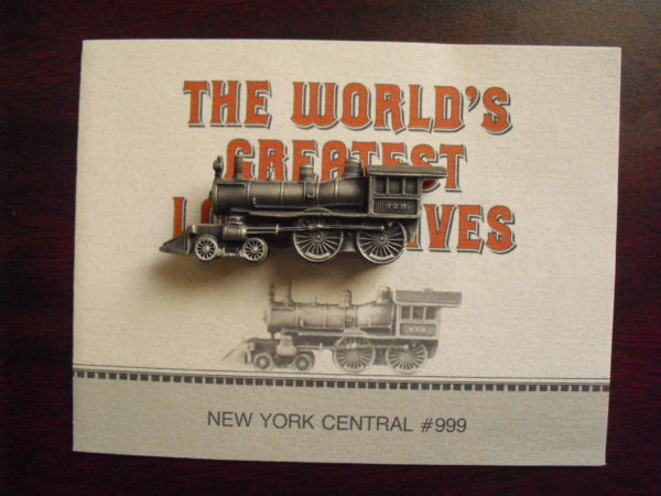 Franklin Mint World's Greatest Locomotives NYC 999 Pewter Locomo
