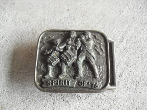 Vintage Brass Spirit of '76 Belt Buckle