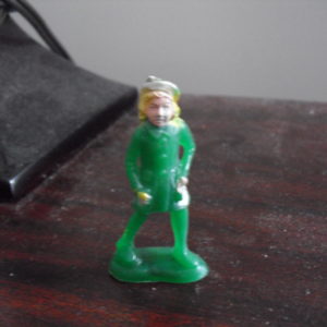 Vintage 1950s Beton USA Green Plastic Woman Nurse Toy Soldier