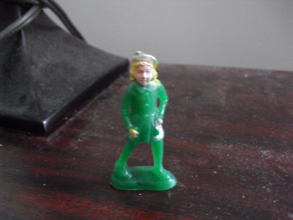 Vintage 1950s Beton USA Green Plastic Woman Nurse Toy Soldier